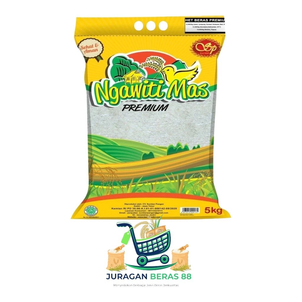 Ngawiti Mas Beras Premium 5Kg