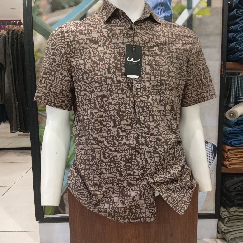 WATCHOUT KEMEJA PRIA LENGAN PENDEK SLIMFIT WATCHOUT JEANS