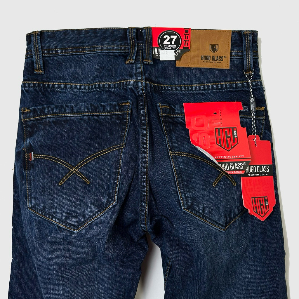 HUGO GLASS JEANS - Blue Series Slim Fit (Celana Pajang Pria)