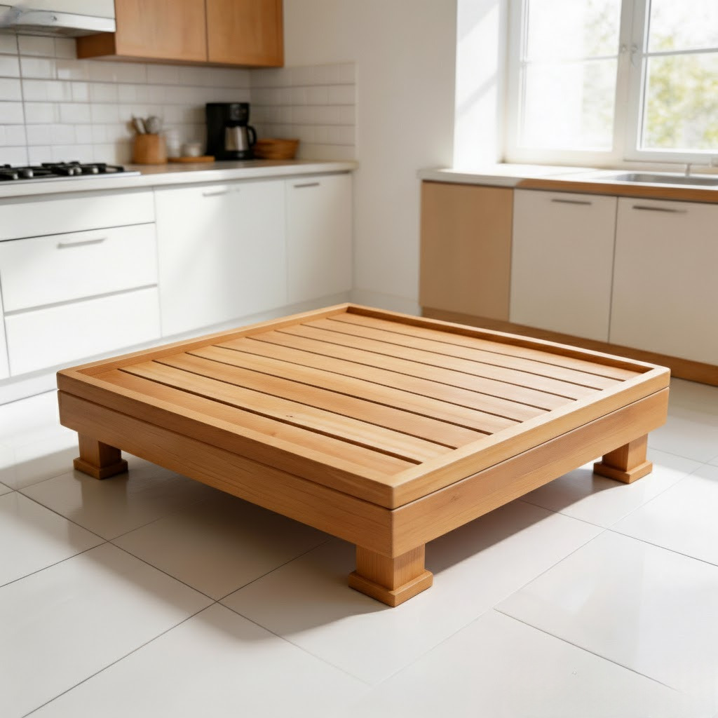 Palet Kayu Pinus Alas Tatakan Kulkas Mesin Cuci Super Kuat Serbaguna