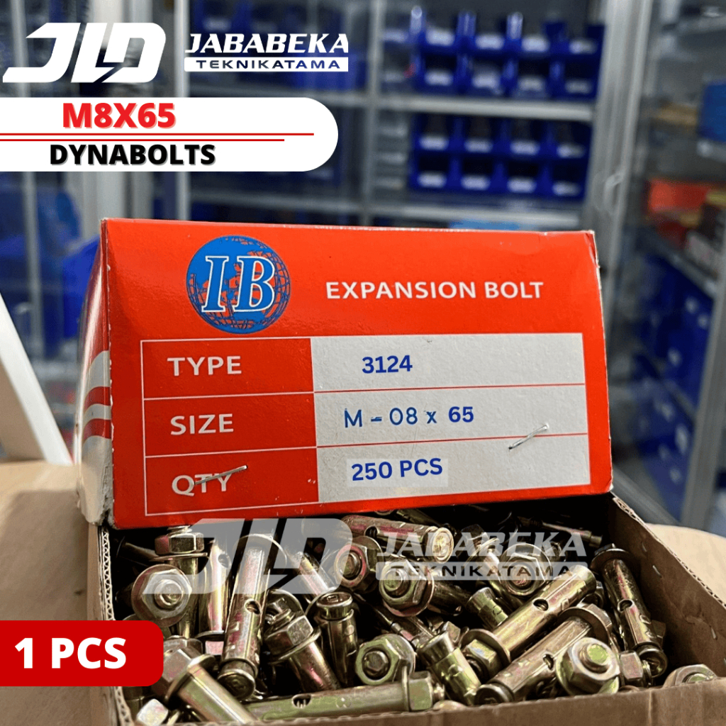 Dynabolt M8 x 65 Tipe 3124 Kuning 6.5 CM 250 Dynabolt M8x65