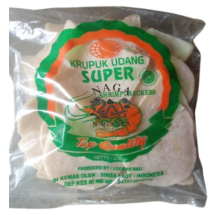 SINGA LAUT - KERUPUK UDANG SINGA LAUT BESAR - Kerupuk Udang Cap Singa Laut Kecil 250 GR