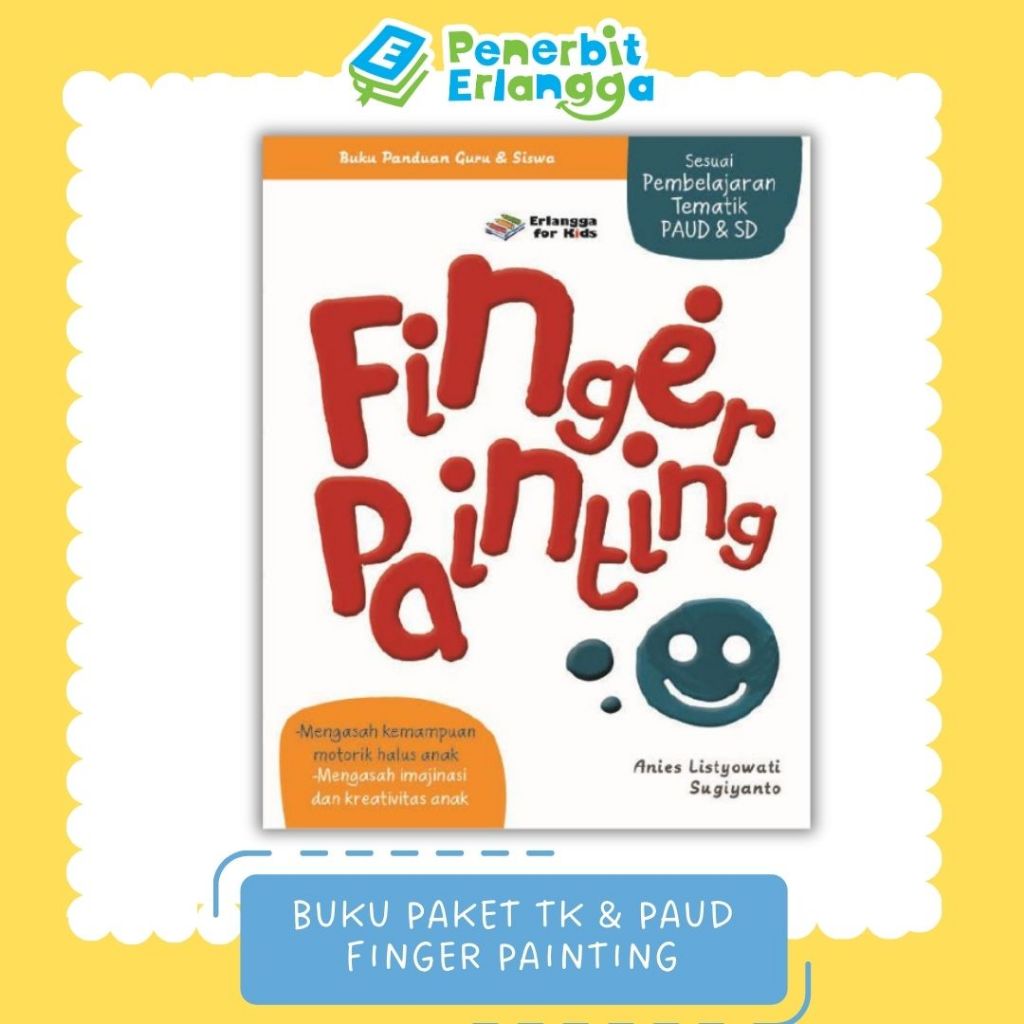 [Erlangga] Buku Referensi Anak: Finger Painting