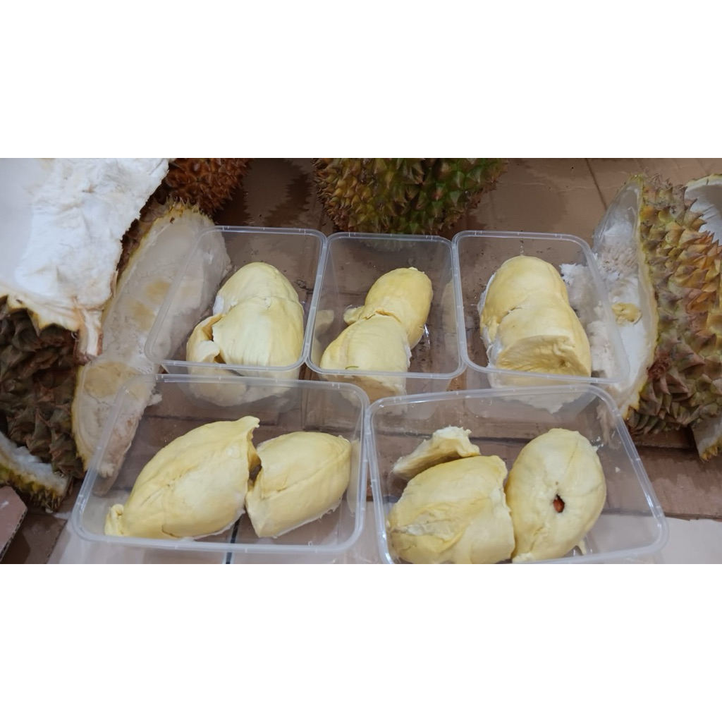 Durian kupas Montong Bali Singaraja 500gr kemasan thinwall 1000ml