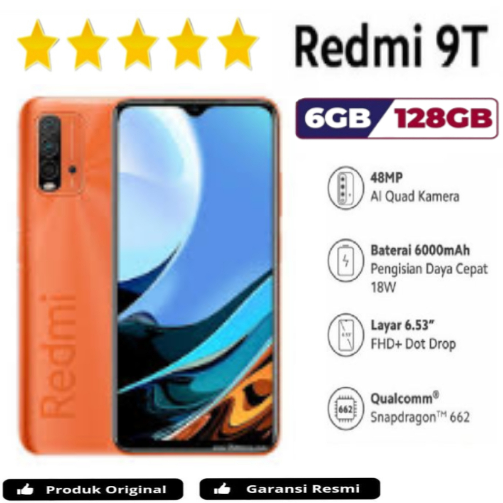 HP REDMI 9T 6GB/128GB ORIGINAL