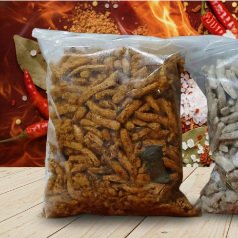 Basreng 1 kg 500 gr 200 gr stik Daun Jeruk Dengan Rasa Original, Pedas, Balado, Dengan Tekstur Kriuk