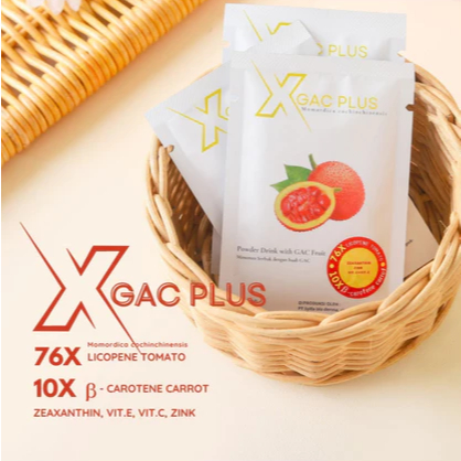 GAC PLUS - POWDER DRINK WITH GAC FRUIT - VIT C - VIT E - ZINK / SATUAN/ BOX ISI 10 SACHET