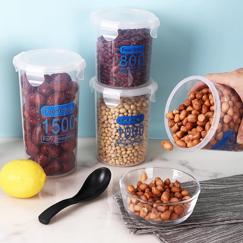 Toples Tabung Transparan Serbaguna/ Toples Tebal/ Toples Kedap Udara/ Toples Plastik Tebal