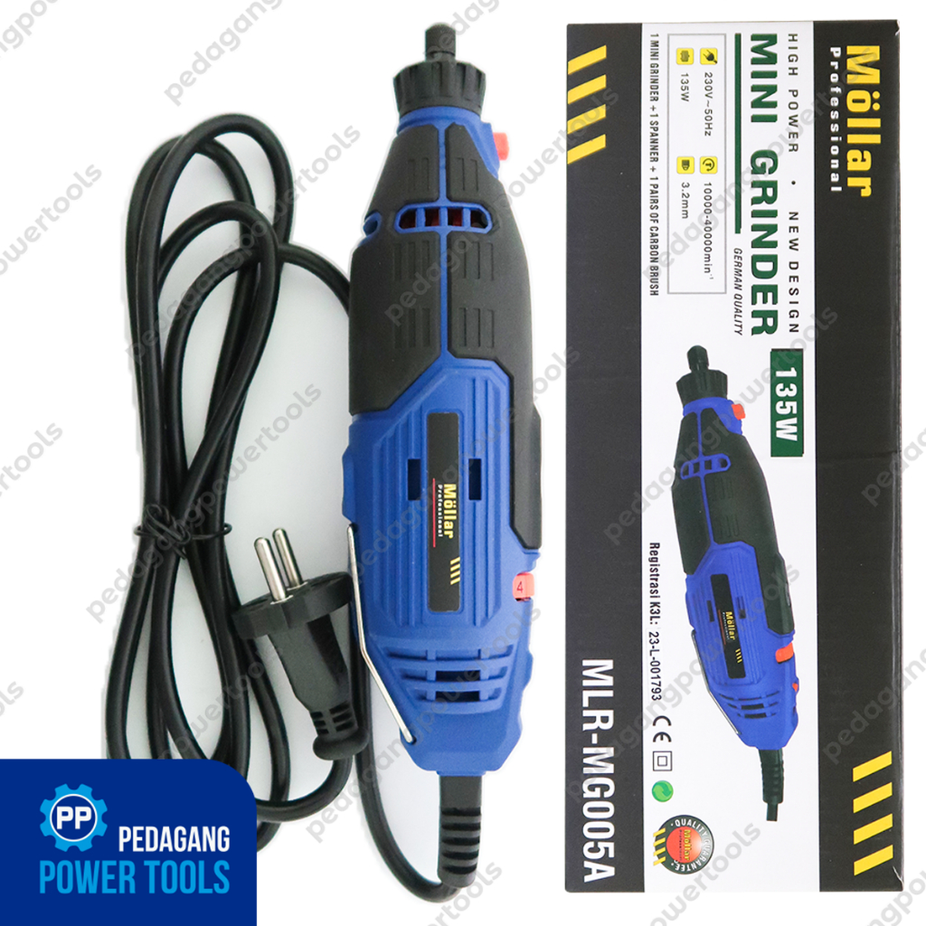 MOLLAR MG005A Mini Grinder Listrik Die Gerinda Bor Tuner Serbaguna