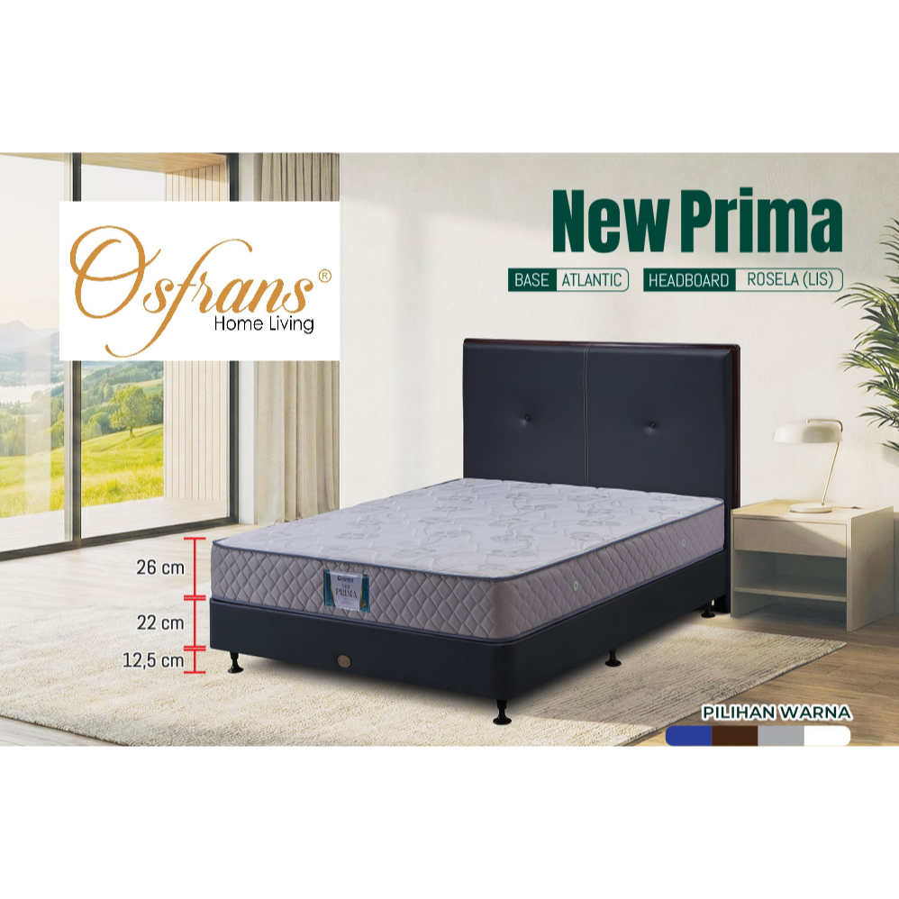 Guhdo Springbed New Prima 180x200 Fullset Atlantic Style SPRING BED 90 X 200 100 X 200 120 X 200 140