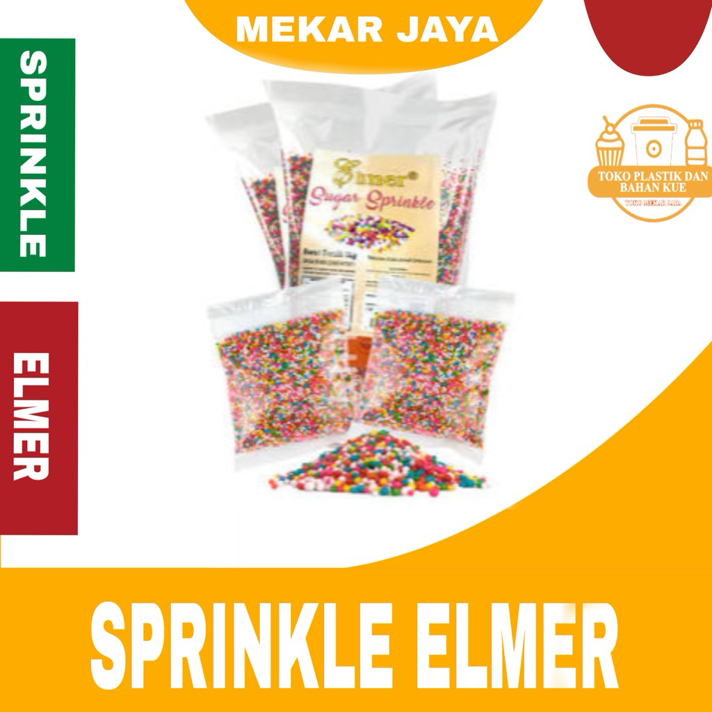 Sprinkle Elmer 100GR / Sugar Sprinkle Rainbow