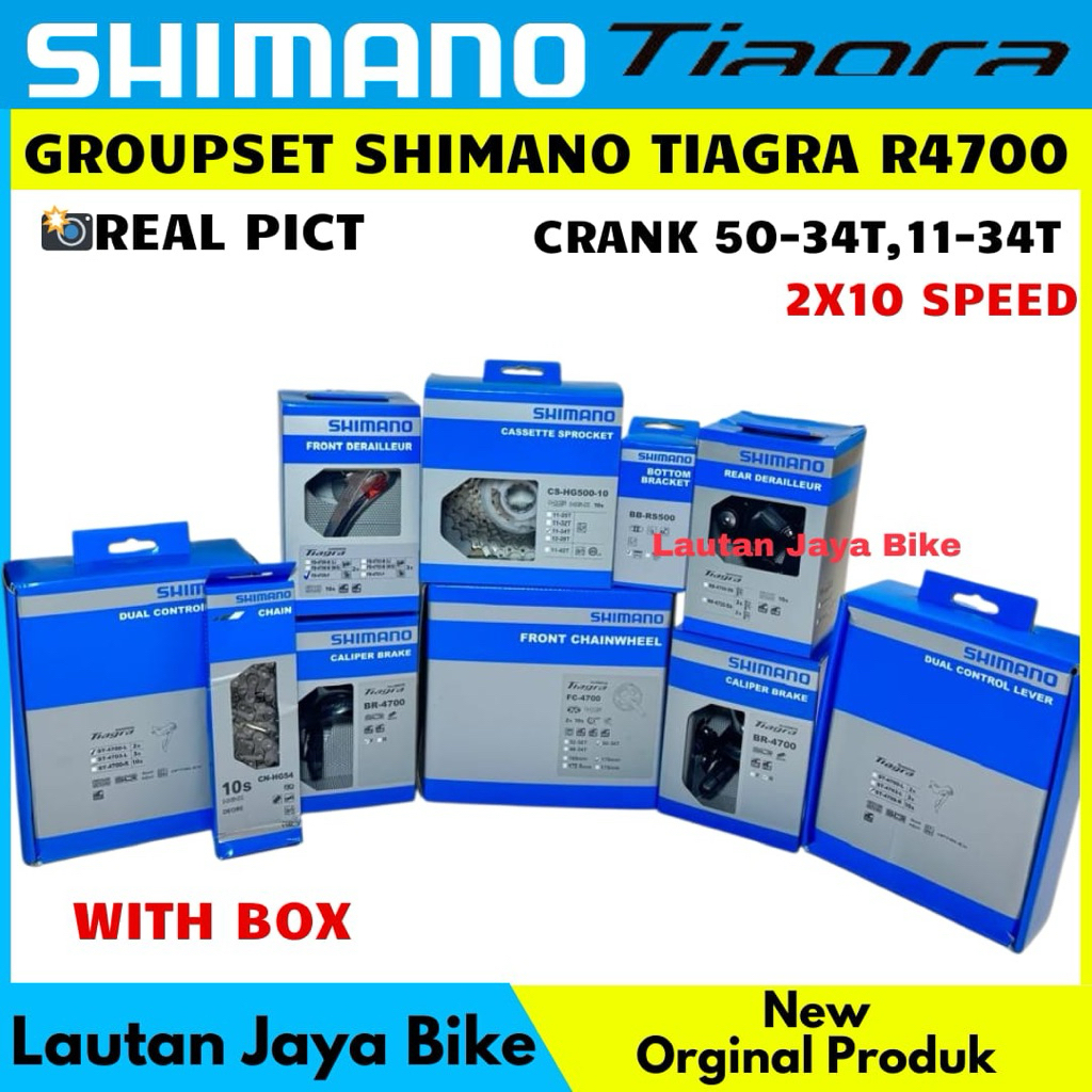 GROUPSET SHIMANO TIAGRA R4700 10SPEED 50/34X170MM 11-34T