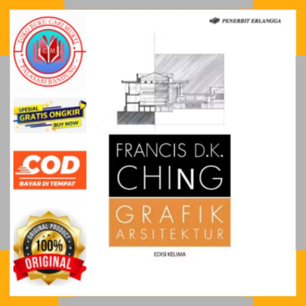 ERLANGGA BUKU GRAFIK ARSITEKTUR FRANCAIS D.K.CHING EDISI 5 BUKU ORIGINAL