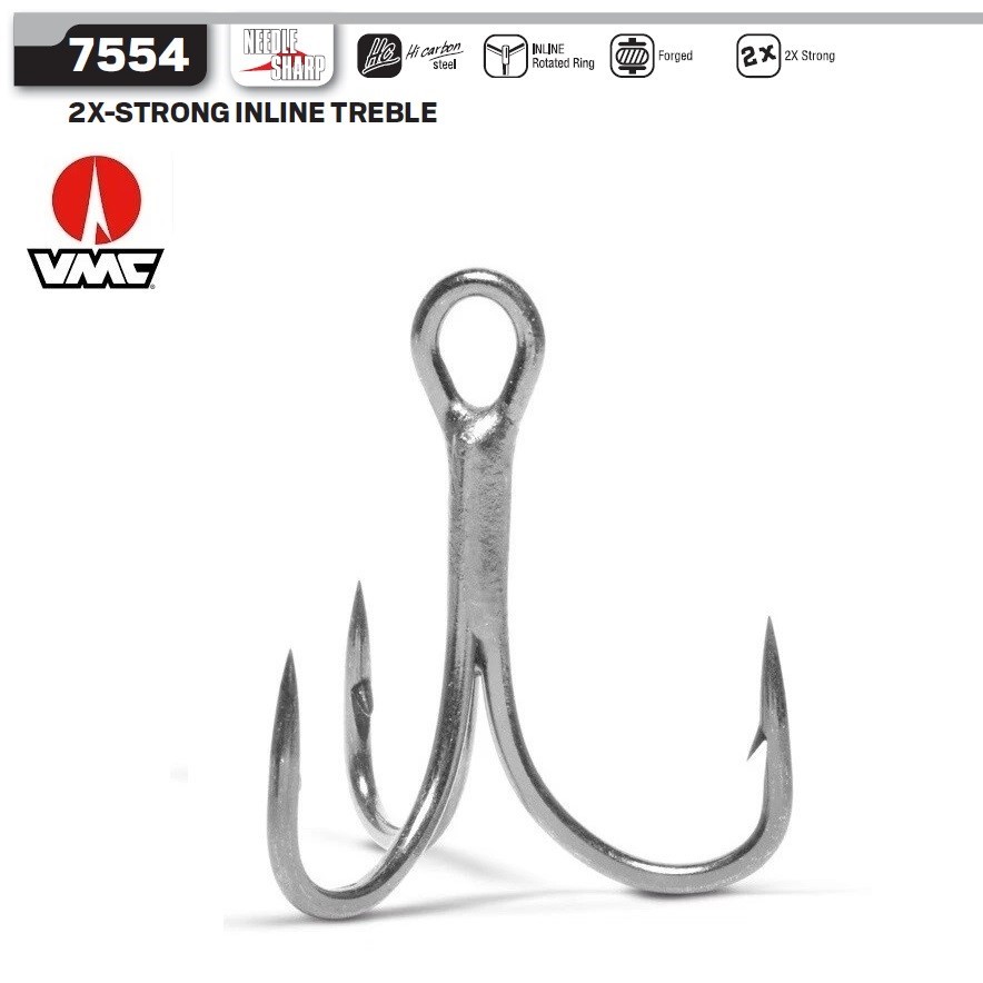 Kail Treble Hook VMC 7554 2X Strong