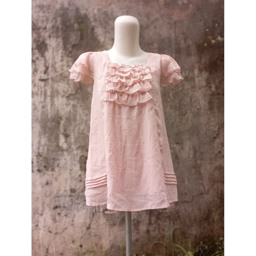 BLOUSE RUFFLE SIFON COKSU