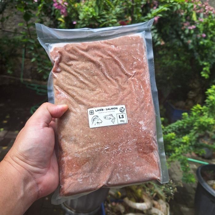 Lamb & Salmon / Domba + Ikan Salmon – Dog Cat Raw Food Makanan Anjing Kucing