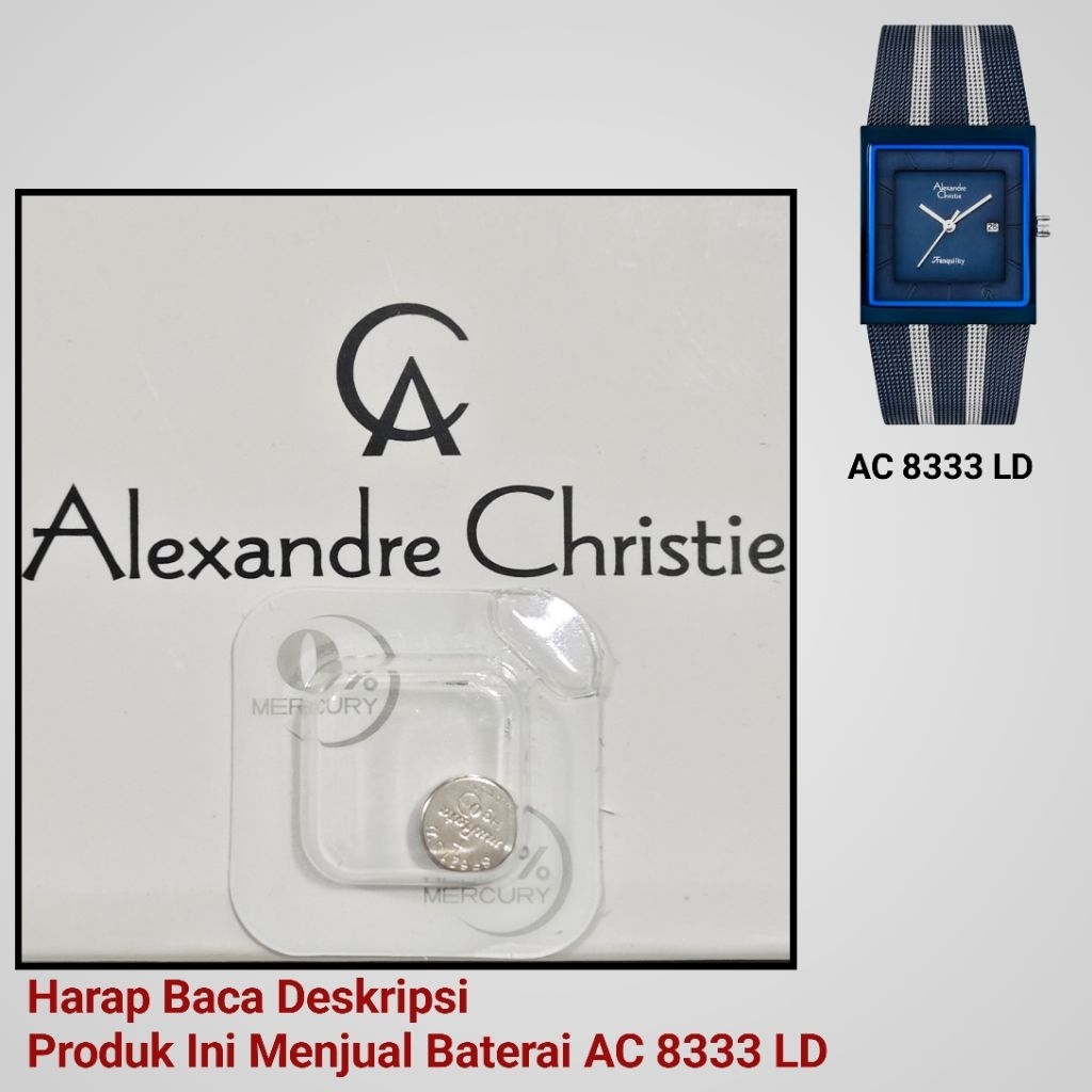 Baterai Jam Tangan Alexandre Christie AC 8333 LD