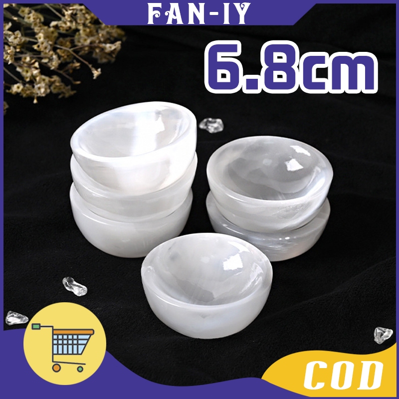 Marocco Selenite Bowl Selenite Mangkok Media Pembersih