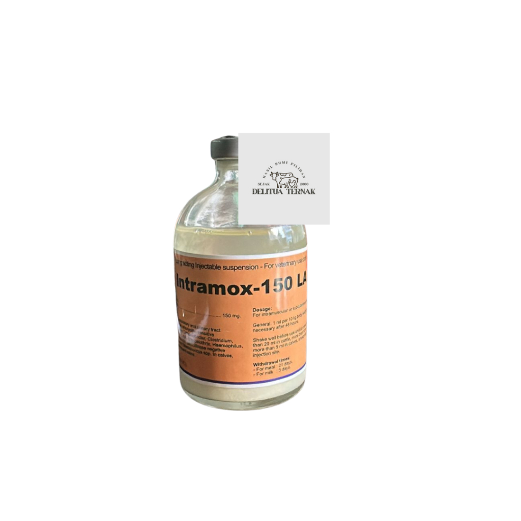 Intramox 150 LA Inject 100ml Antibiotik Hewan