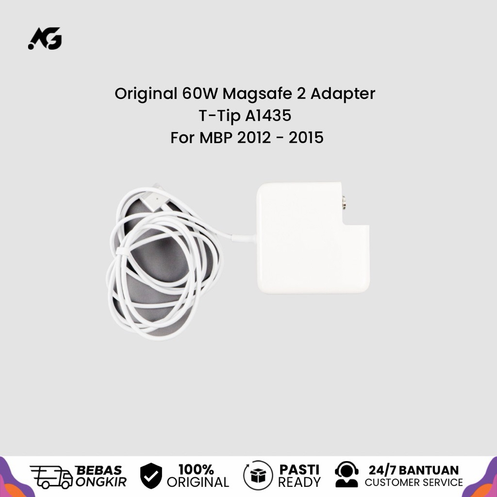 Apple 60W MagSafe 2 Adapter For Macbook Pro 2012 2013 2014 2015 Original