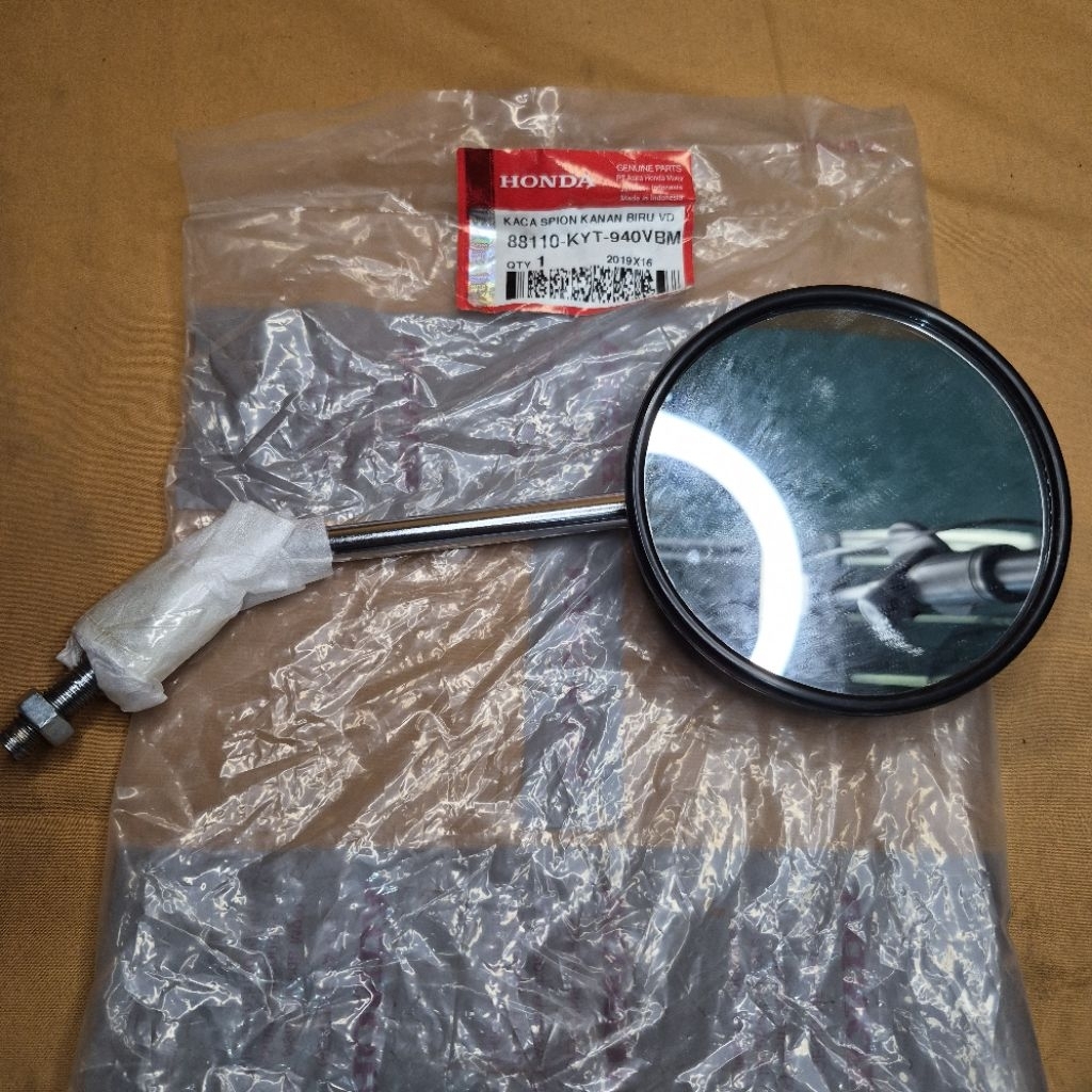 Spion Mirror Kanan Biru Honda Scoopy Karbu Scoopy Fi Original AHM 88110-KYT-940VBM