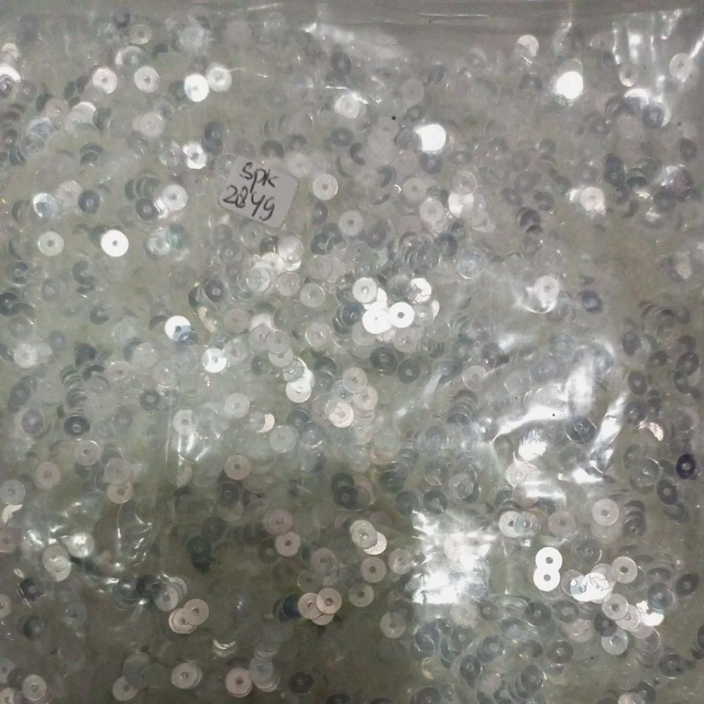 Payet Piringan(Flat)Polos seri warna putih