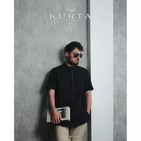 Samase R104 Baju Koko Pria Muslim Dewasa Koku Kurta Lengan Pendek