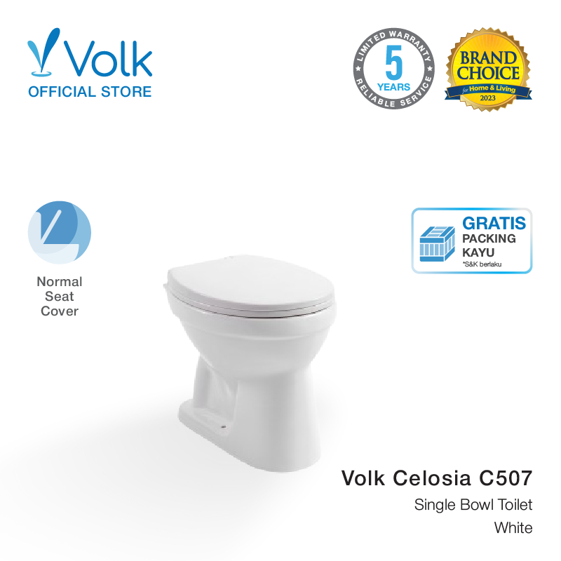 VOLK C507 CLOSET DUDUK SIRAM WHITE