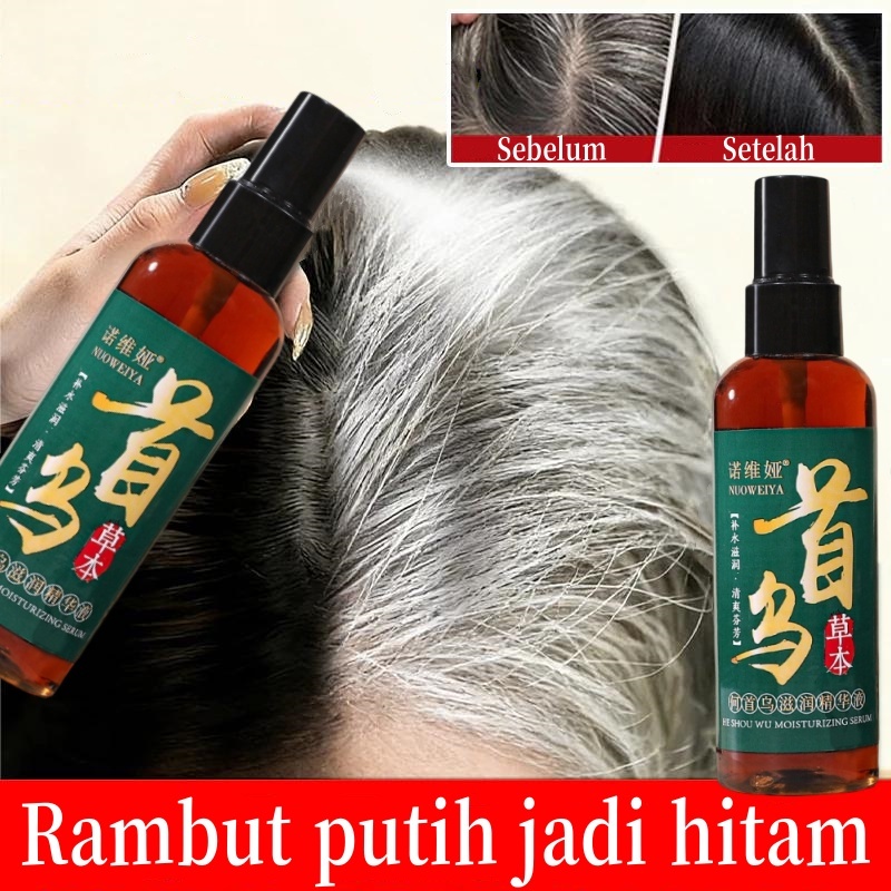 Penghitam rambut uban permanen Rambut hitam Serum penghitam rambut beruban Menghitamkan Rambut Secar
