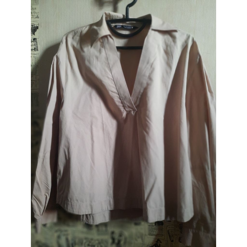 Kemeja Zara Original like new free blezer