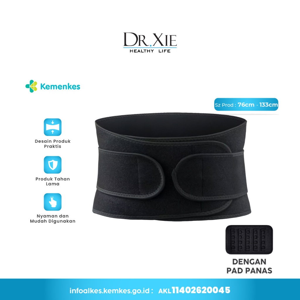 Sabuk Terapi Pemanas Pinggang Dr. Xie Super Hot / Terapi Nyeri Pinggang Dengan Pemanas Super