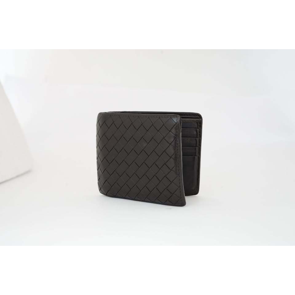 Bottega Veneta Dark Brown Bi-Fold Wallet 8 Slots
