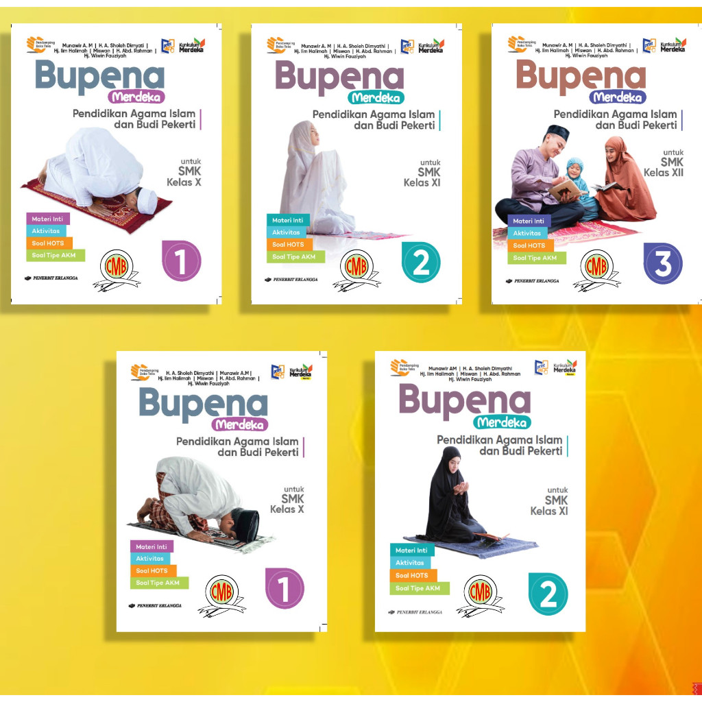 [Penerbit Erlangga] BUKU BUPENA PENDIDIKAN AGAMA ISLAM KELAS 10, 11 & 12 SMK KURIKULUM MERDEKA & REV