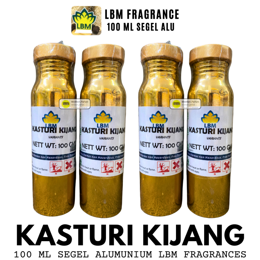 Bibit Murni Parfum KASTURI KIJANG Packing 100 ML SEGEL Alumunium LBM Fragrance - KASTURI KIJANG BRUT