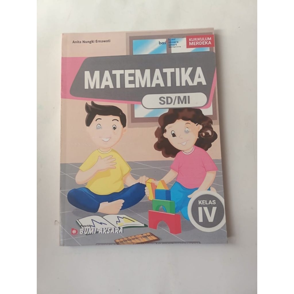 buku matematika kelas 4 SD penerbit Bumi Aksara kuikulum merdeka
