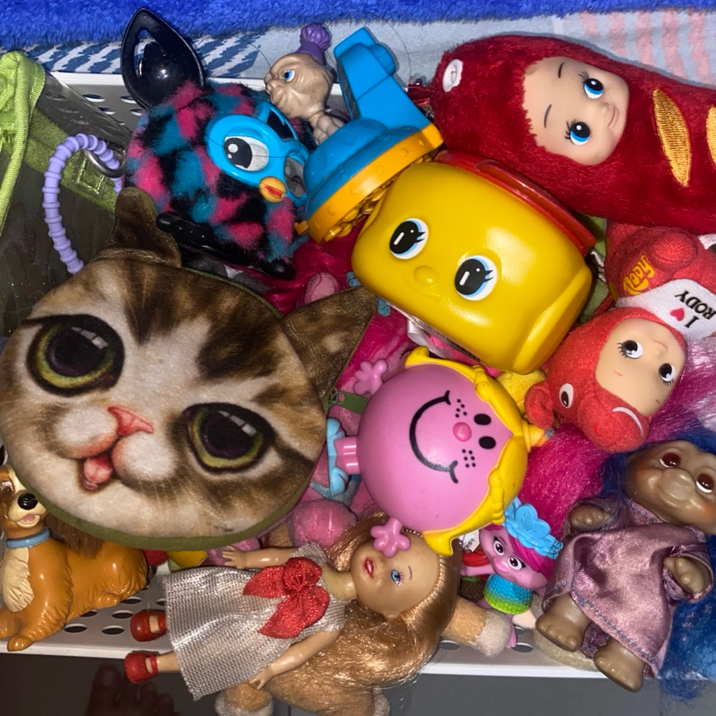 90s & 00s Trinkets [Plushie & Figure] Kewpie, Toy Story, Furby, etc.