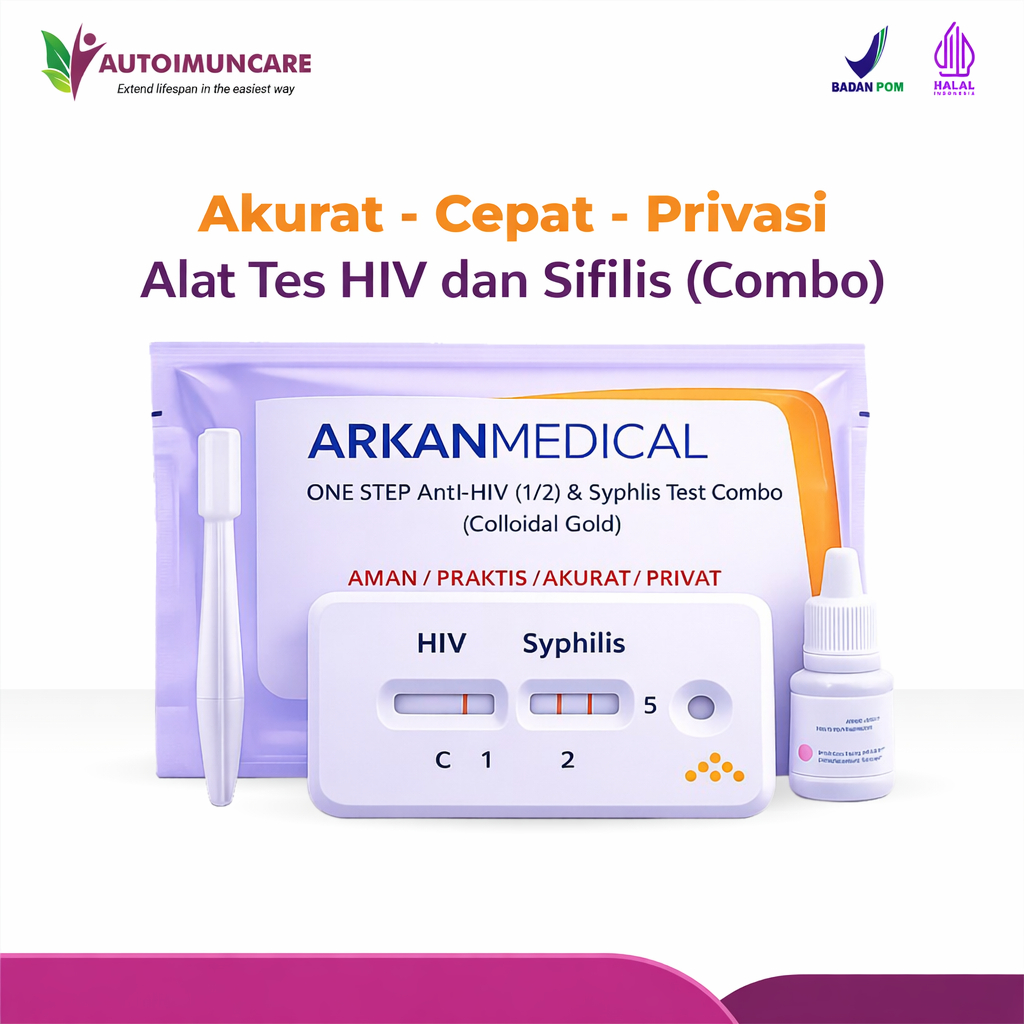 TES HIV AKURAT MANDIRI - ALAT TES HIV SIFILIS  - ONE STEP  - OBAT HIV - OBAT HERBAL BPOM