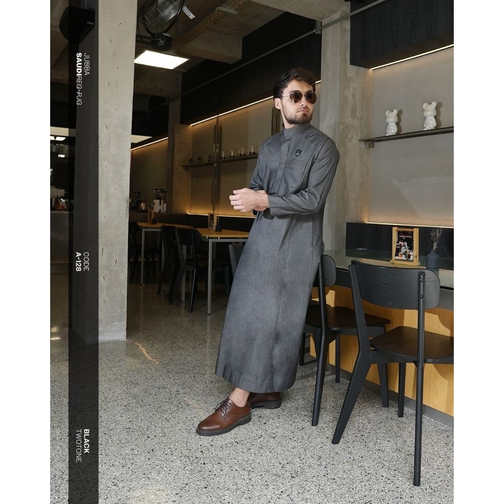 SAMASE JUBBA SAUDI REG LS A128 NAVY BLACK