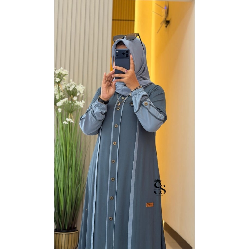 Gamis saulin store size L ori terbaru, dress saulin, gamis ss terbaru