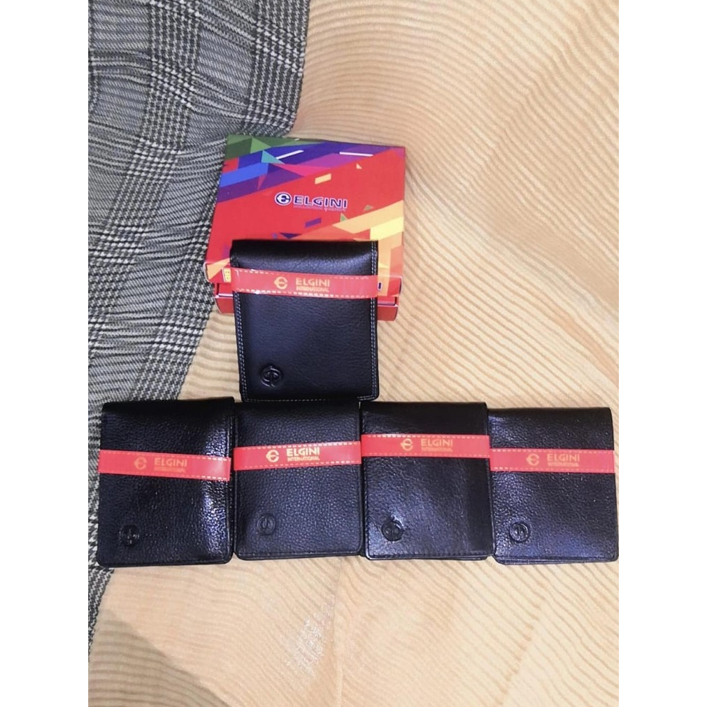 MURAH Dompet Cowok/Pria Kulit Asli Original Elgini Dompet Premium Kualitas sangat bagus