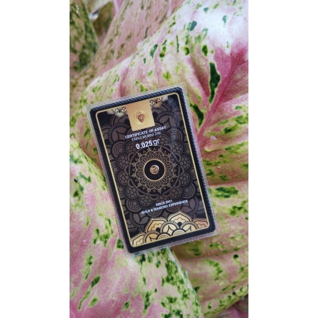 Logam Mulia Emas Mini Gold MiniGold Black Series 0,025 gr 0.025 gram