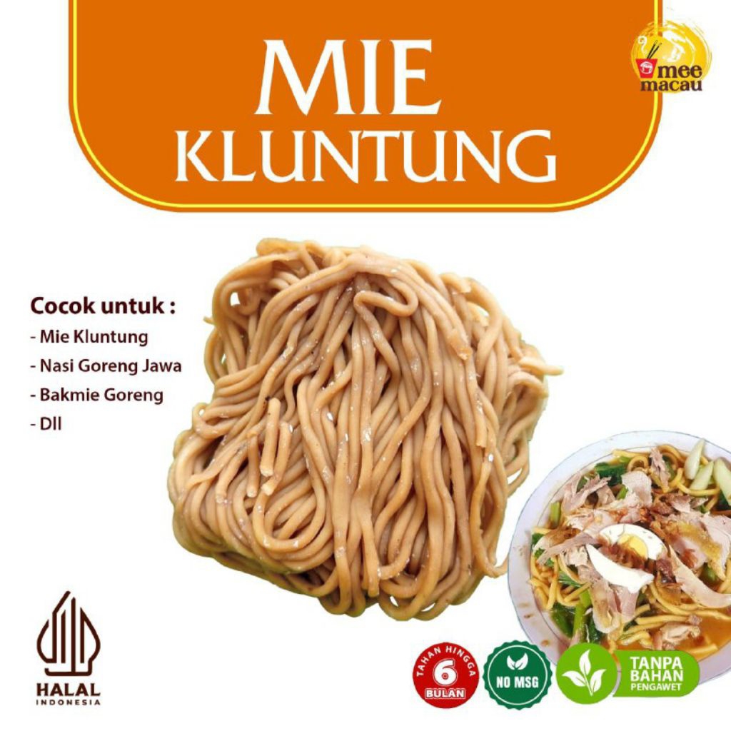 Mie Kluntung / Mie Basah Kluntung / Halal Mie Kuning Mie Hokkian / Lomie / Hokian / Lo Mie / Mie Tel