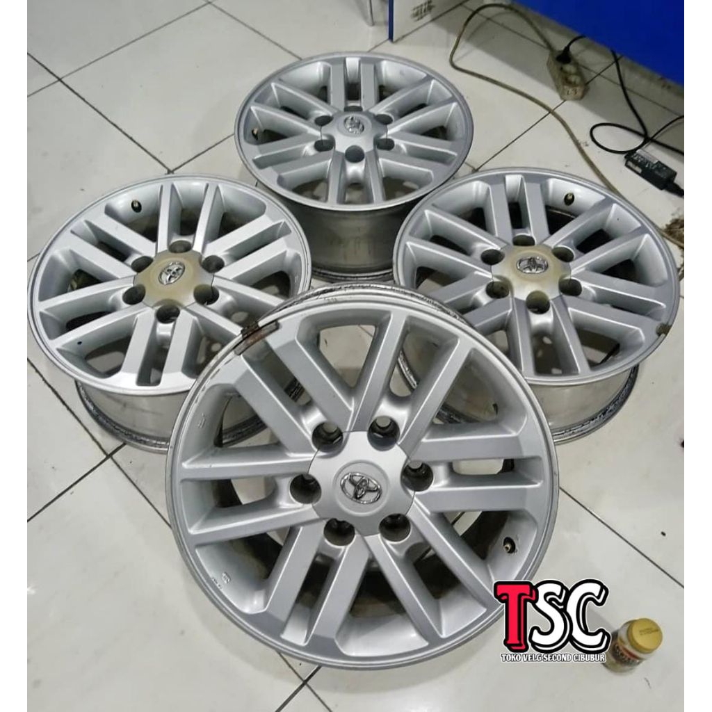 VELG SECOND | STANDAR TOYOTA FORTUNER VNT RING 17 VELG ONLY NO PEANG NO RETAK