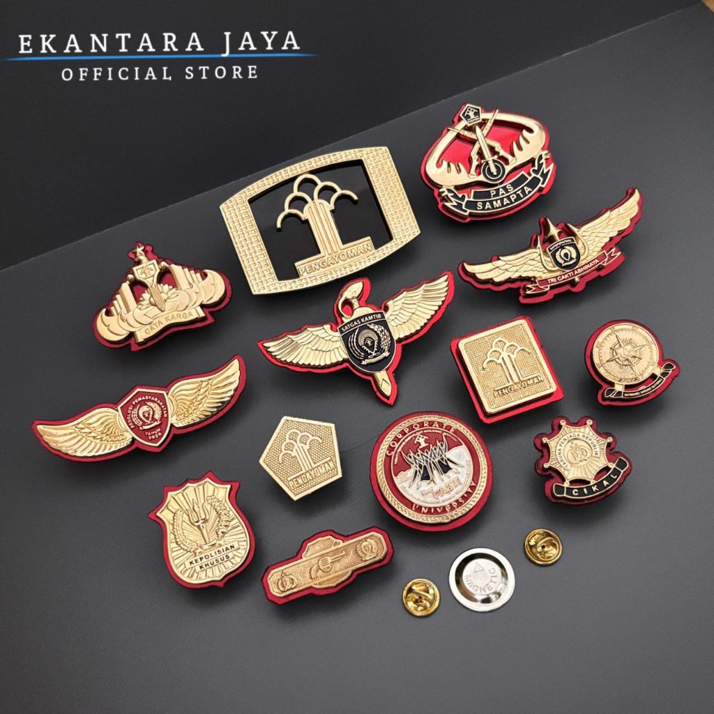 Brevet Imigrasi daqn Pemasyarakatan/Brevet Imipas/Emblem Pengayom/ Pin Catakarga/Pin Trichakti/ Pin 