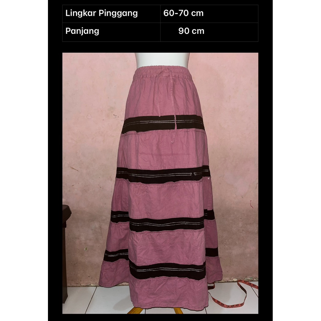 ( Preloved ) Rok pink