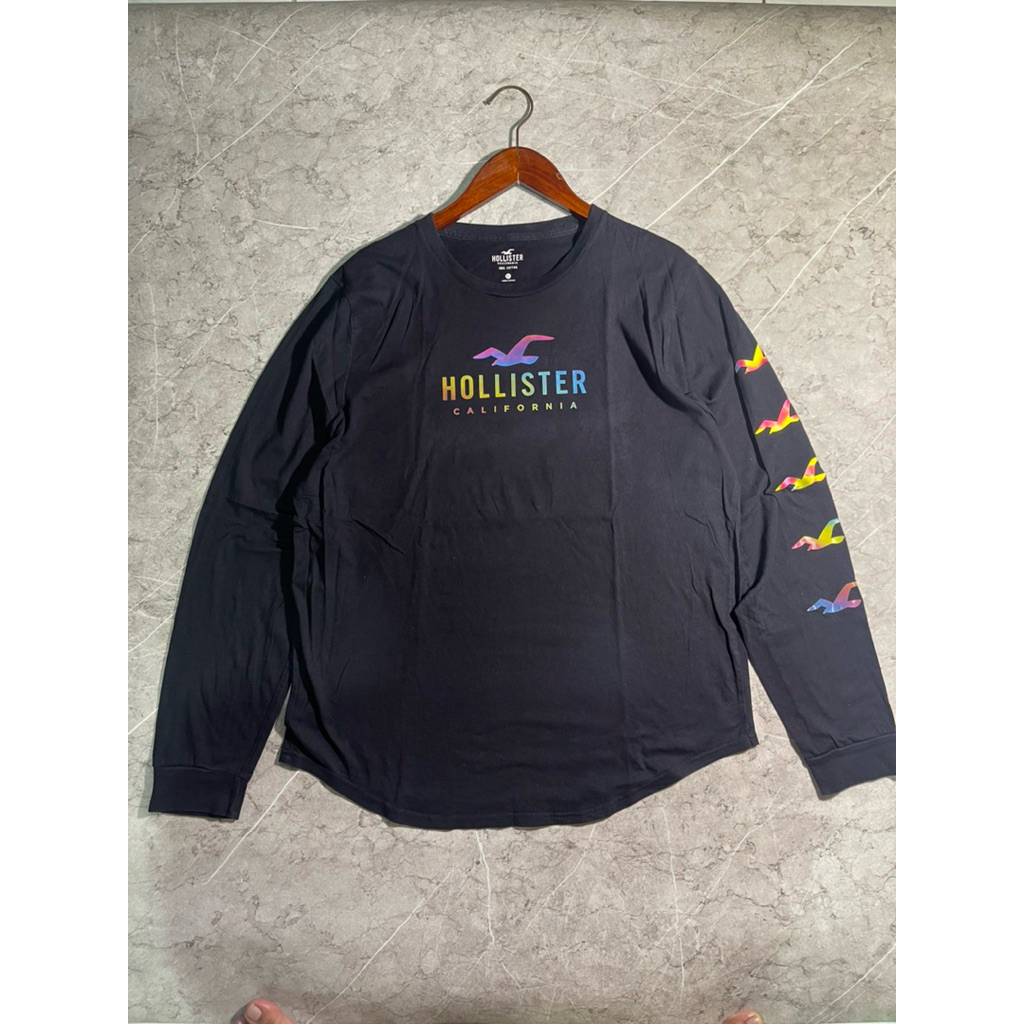 Kaos lengan panjang Hollister Tapped Ganteng size XL