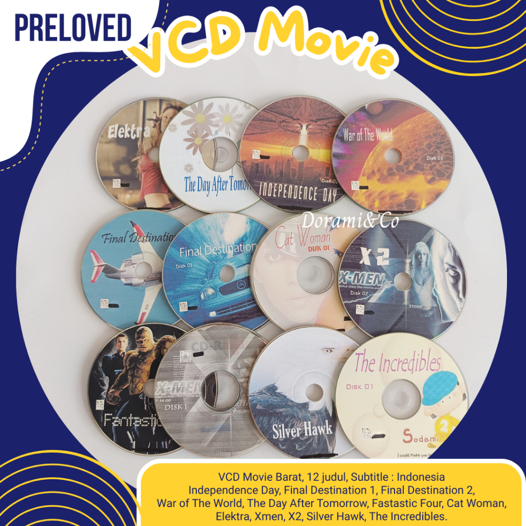 VCD Action Film Movie West Barat Preloved Bekas Lawas Jadul Langka