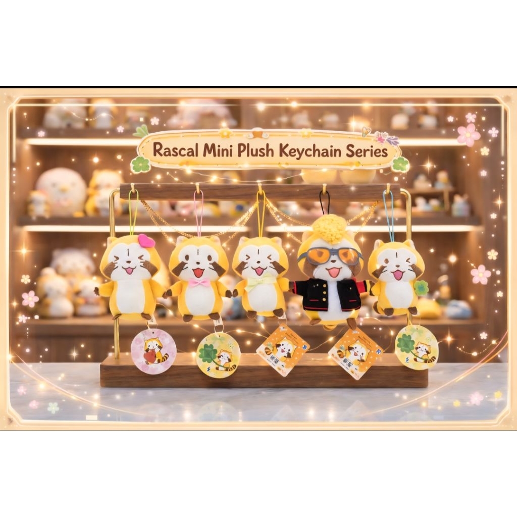 Rascal Mini Plush Keychain Series