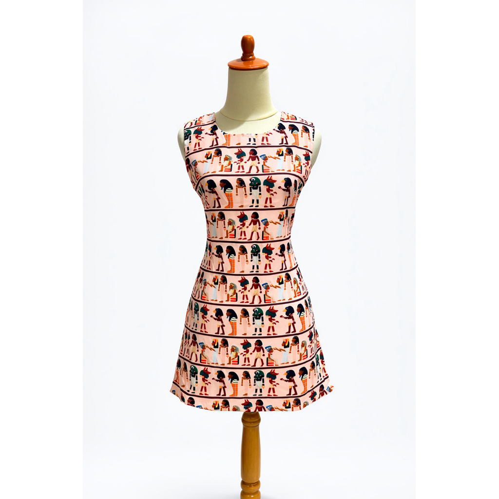 midi dress pink wanita / remaja