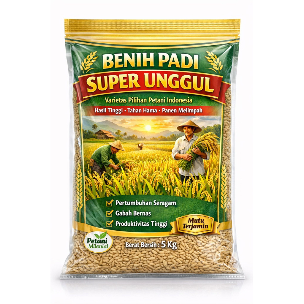 Benih Padi Bibit Padi CIHERANG SUGIH Kualitas Original Kemasan 5 Kg